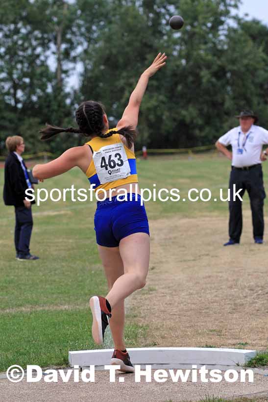 Shot putt, 2022 NEGP Monkton 5, Wednesday, July 20th. Photo: David T. Hewitson/Sports for All Pics